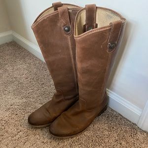 Frye tall riding boots, well loved